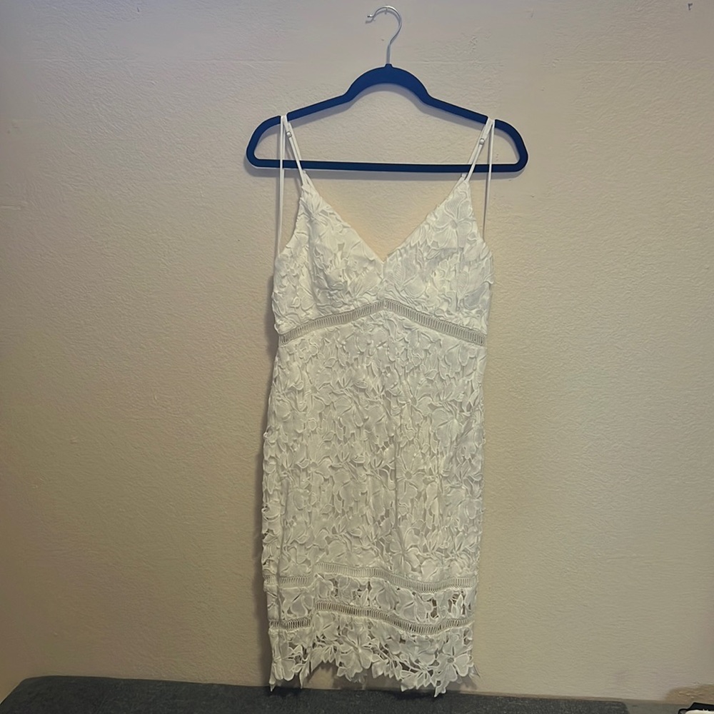 Astr white lace dress